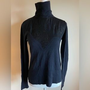 Rag & Bone Womens 100% Wool Navy Turtleneck S